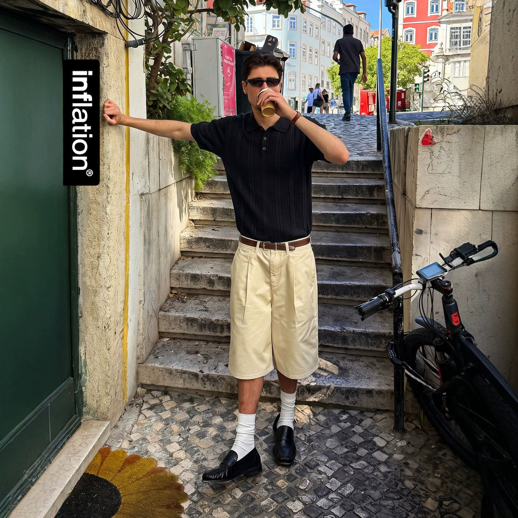 Inflation Knit Polo Shirt