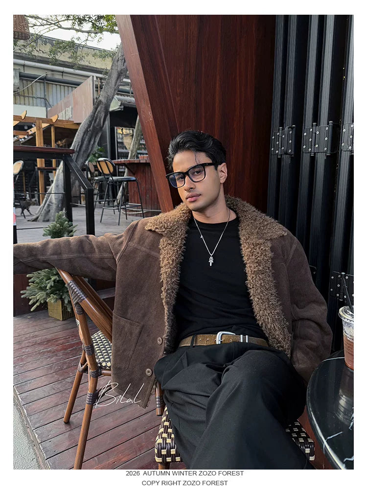 ZOZOFOREST Fur All-in-one Heavy Fleece Thickened Jacket
