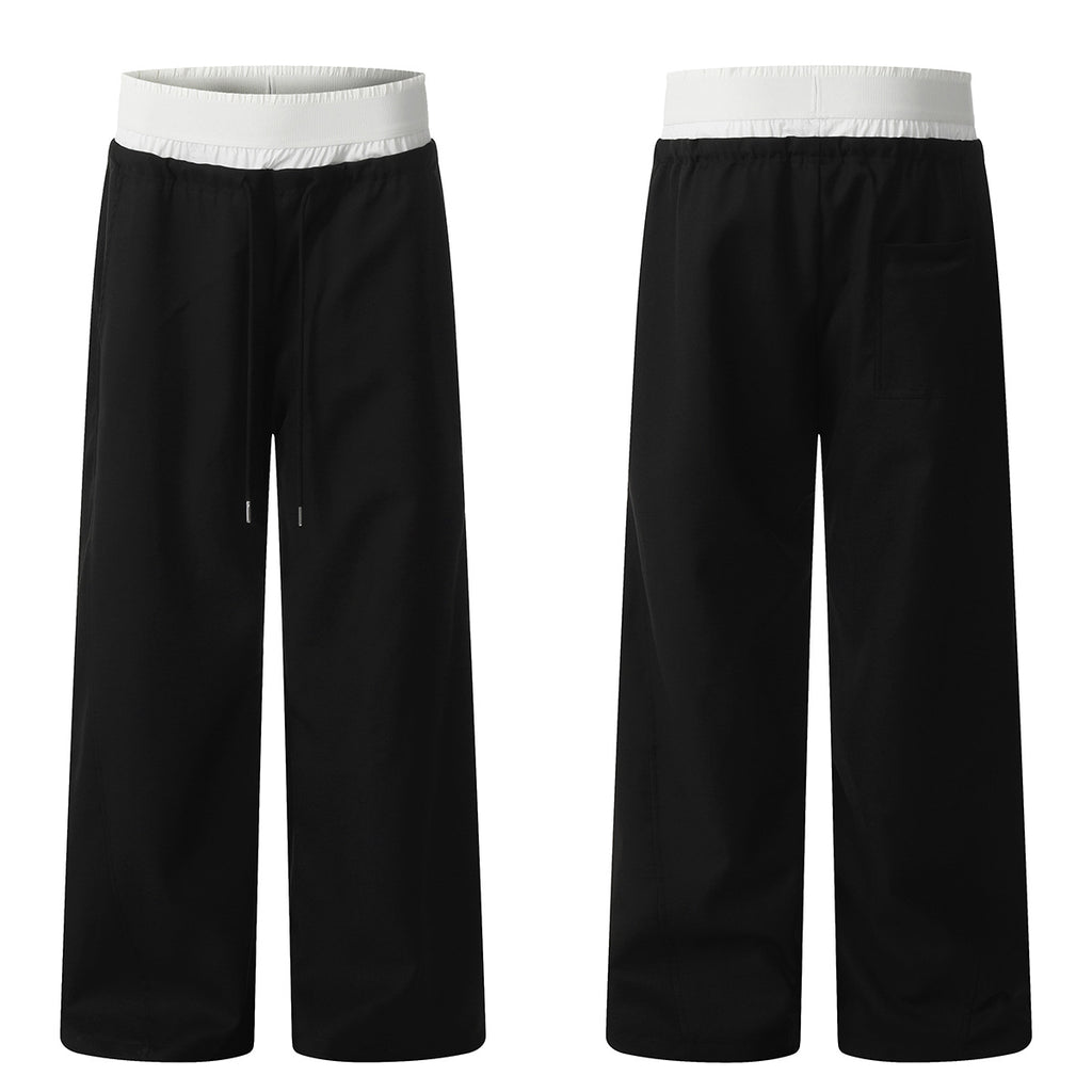 11KN Women Fake couple wide-leg straight pants