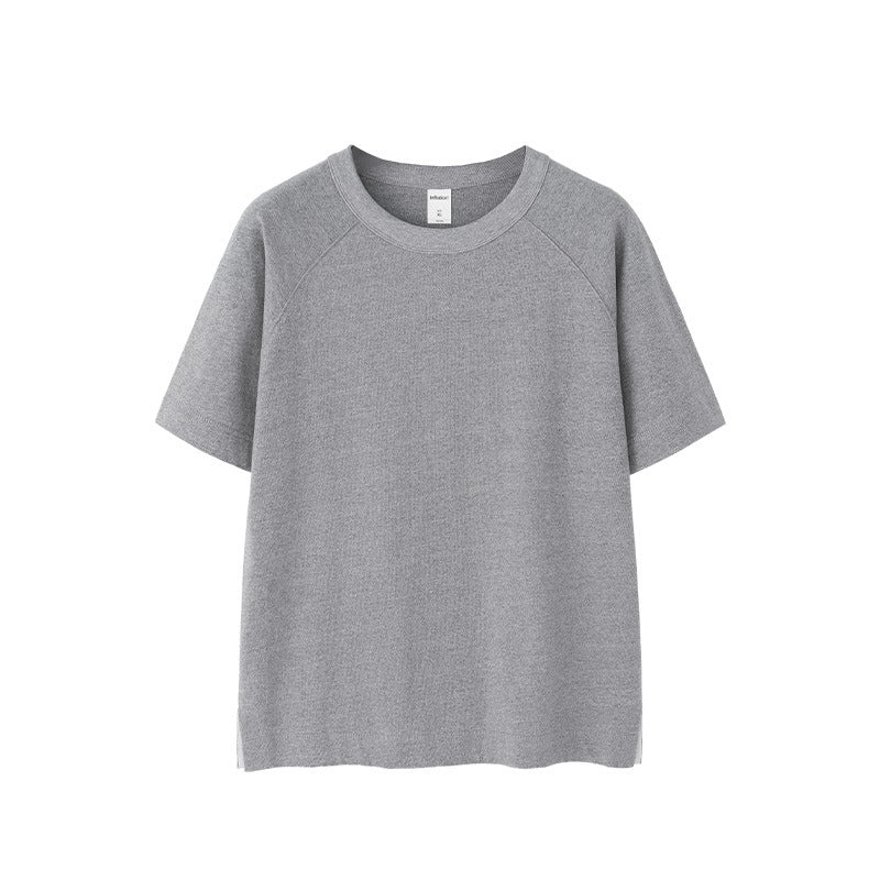 Inflation Retro Shoulder Hem Split Tee