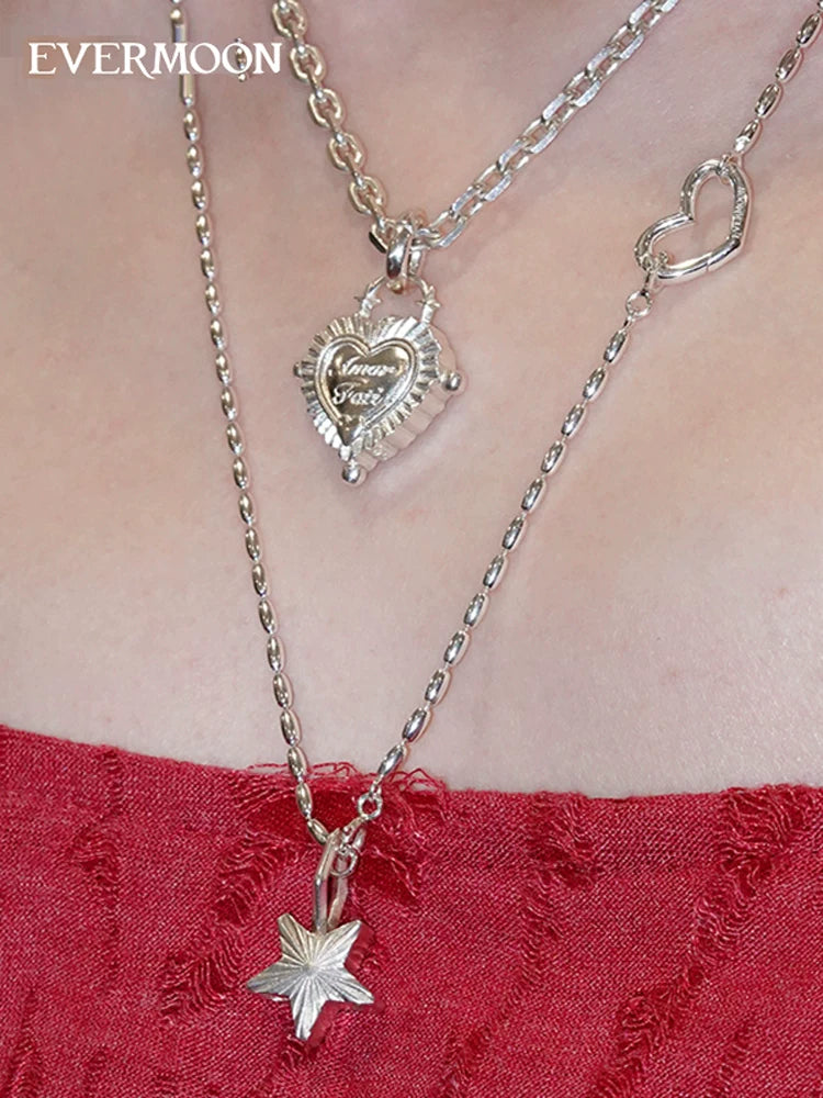 EVERMOON AmorFati Free Spirit Silver Heart Pendant