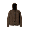 YADcrew Vintage Lazy Twist Hooded Knitted Cardigan