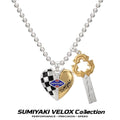 SUMIYAKI Heart Layered Retro Y-Chain Necklace