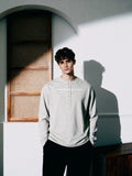VOWPROGRESS Henry Collar Drape Base Long Sleeve