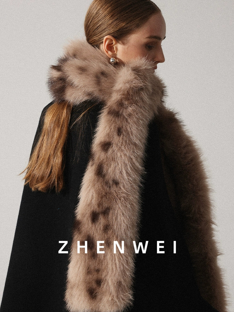 ZHENWEI Versatile Imitation Fox Fur Scarf