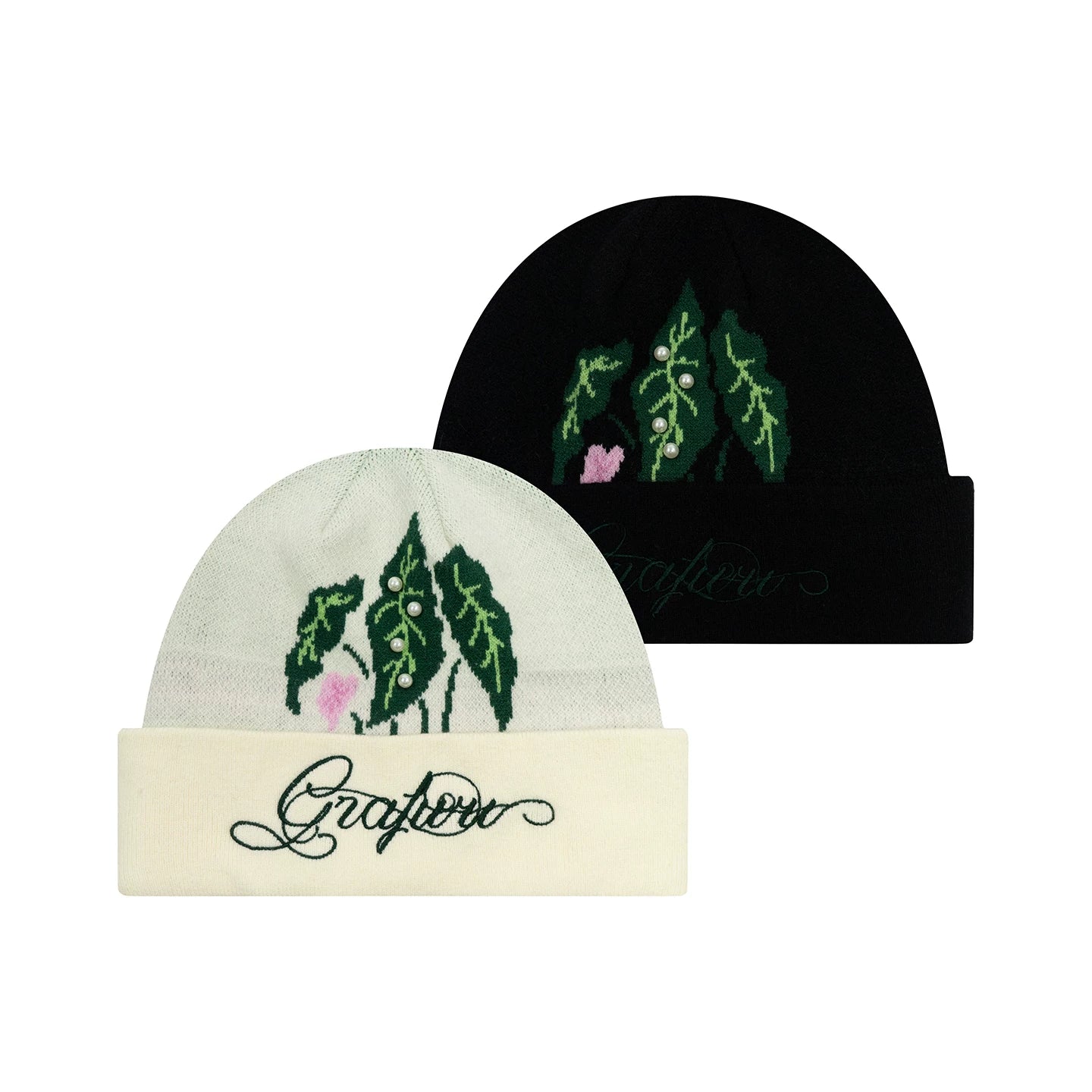GRAF Pearl Embroidered Beanie