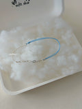 softt Sterling Silver Braided Star Heart Bracelet