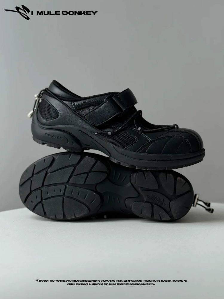 Donkey Hollow Velcro Versatile Shoes