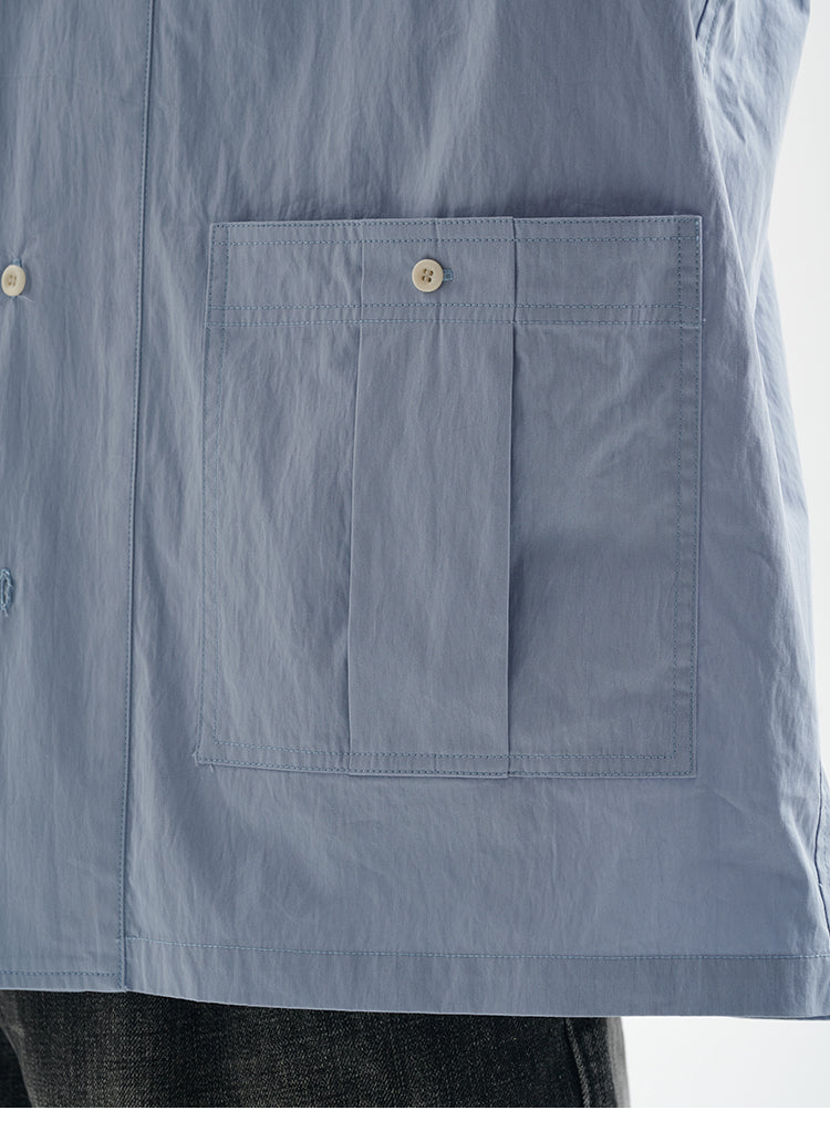 BUTTBILL 25SS Japanese Vintage Tooling Short Sleeve Shirt