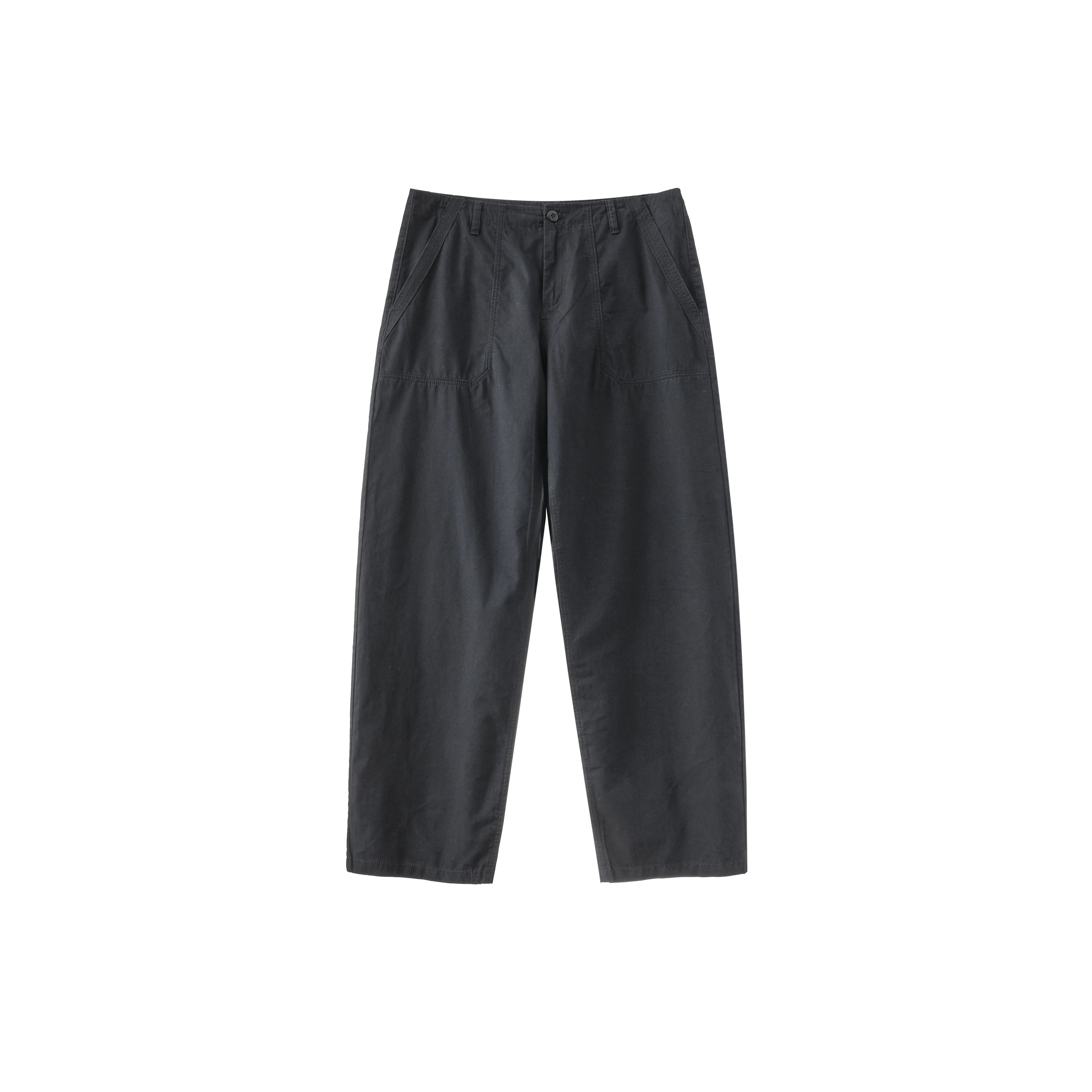 BUTTBILL Japanese Enzyme Washed Straight Loose Tooling Deck Pants