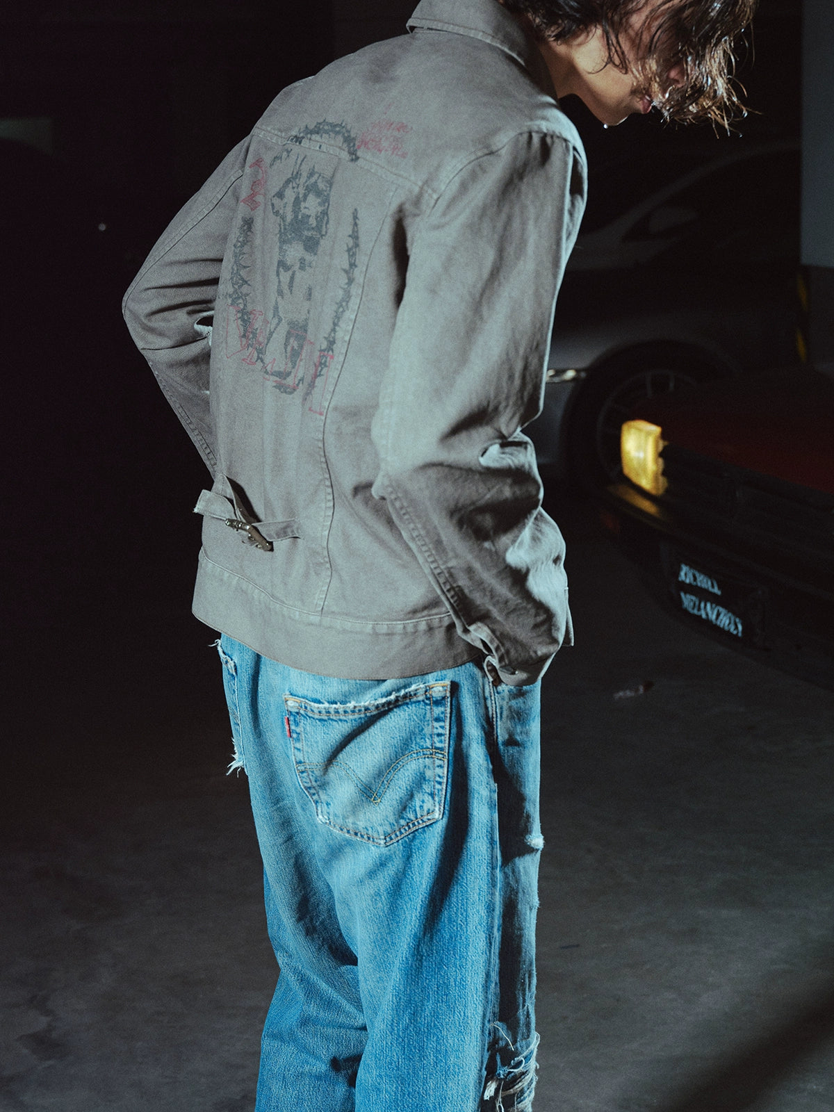 RICHILL Coin Print Canvas Jacket