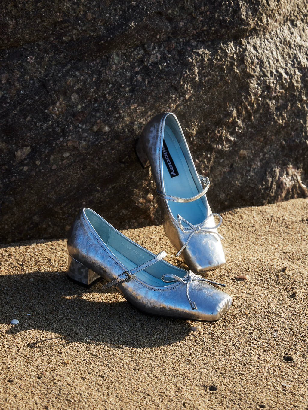 MILOOEY Leather Square-Toe Ankle-Strap Mary Jane