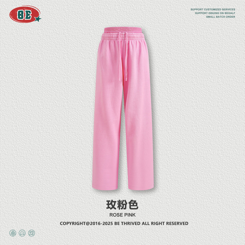 BE Vintage Casual V-Neck Long Sleeve Sweatpants Set