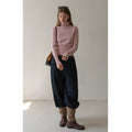 EGGKA Turtleneck Slim-fitting Waist Wool Knitted Sweater