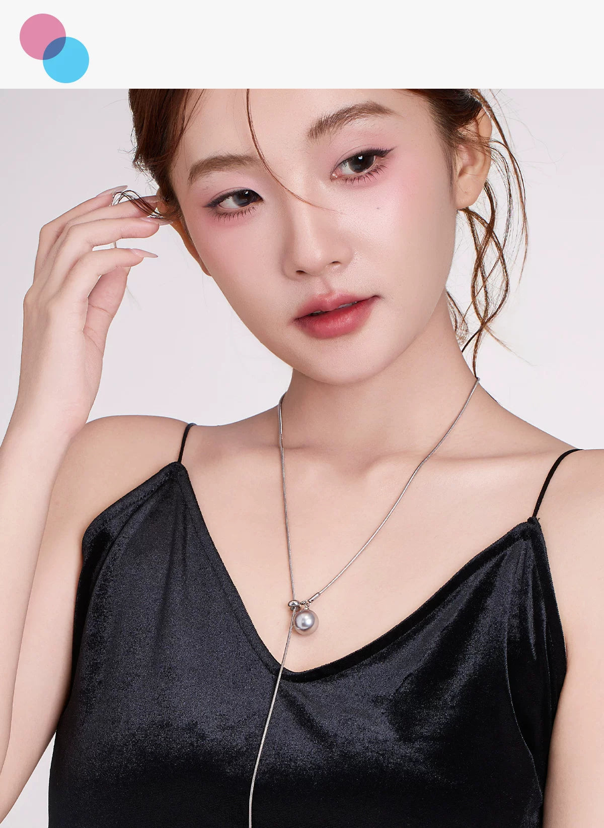DODOGOGO Pearl Necklace Long Pendant Sweater Chain Collarbone Chain