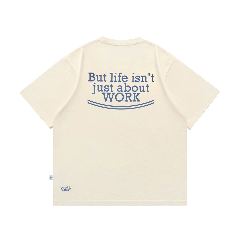 BENT IDEA Don't Wanna Work 260g Breathable Oversized Tee