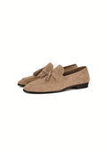 TERRAKOO Leather Tassel Slip-On Loafer