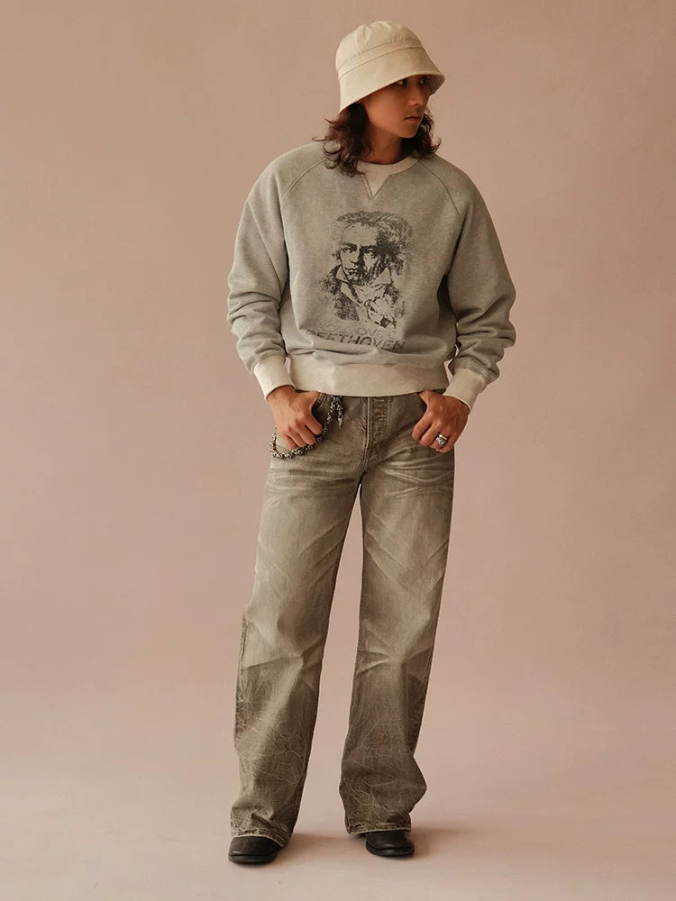 Mbbcar Beethoven 510g Warmth Oversized Sweatshirt