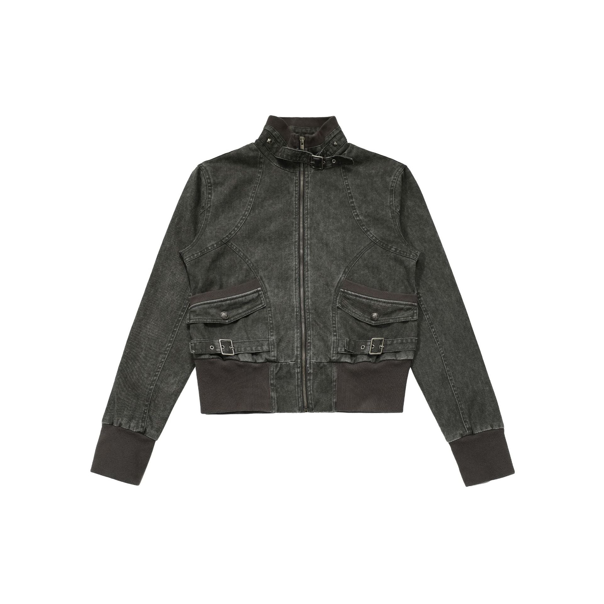 CHANYOOU Vintage Stand-up Collar Neutral Style Jacket