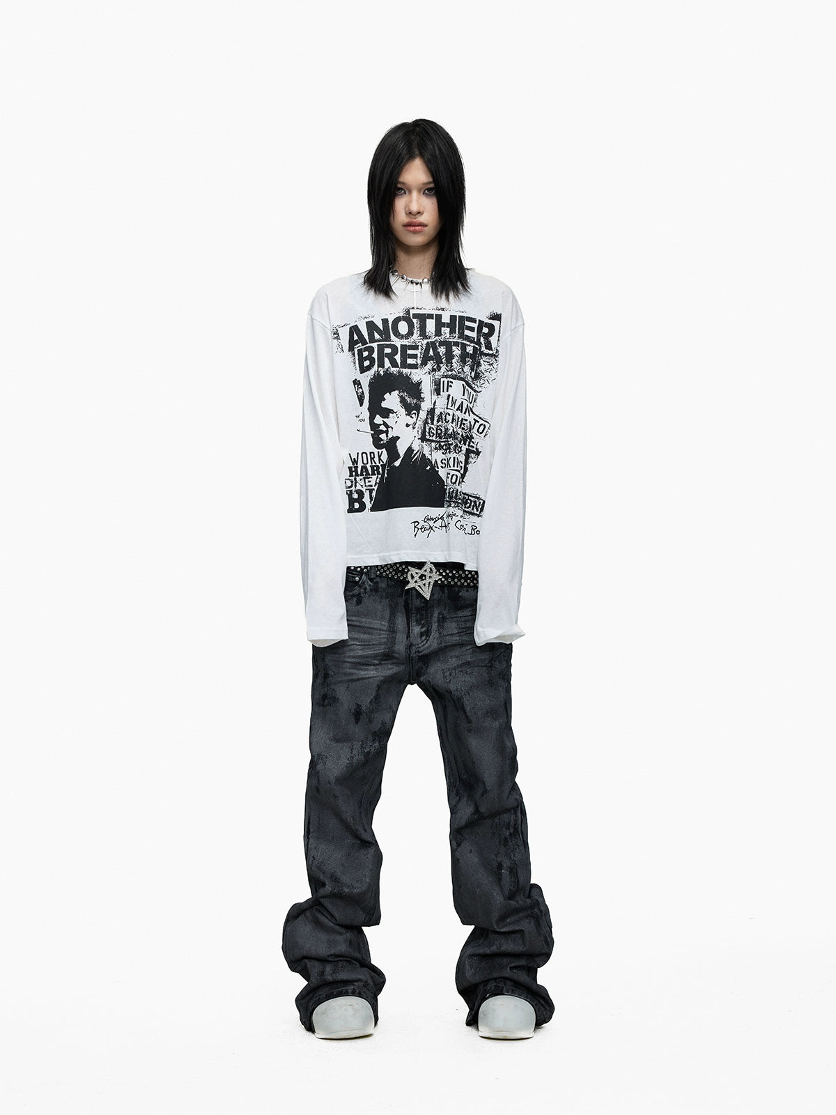 Lightinus Loose Lazy Light Bottom Long Sleeve
