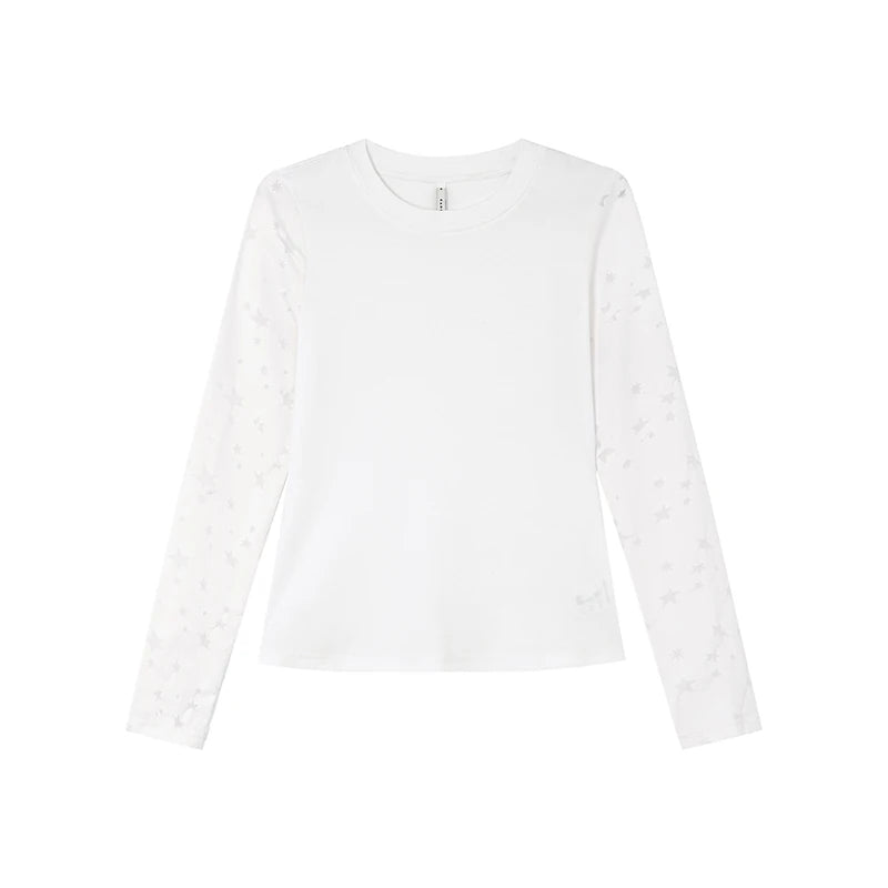 KANO Star Patchwork Slim Fit Long-Sleeve Tee