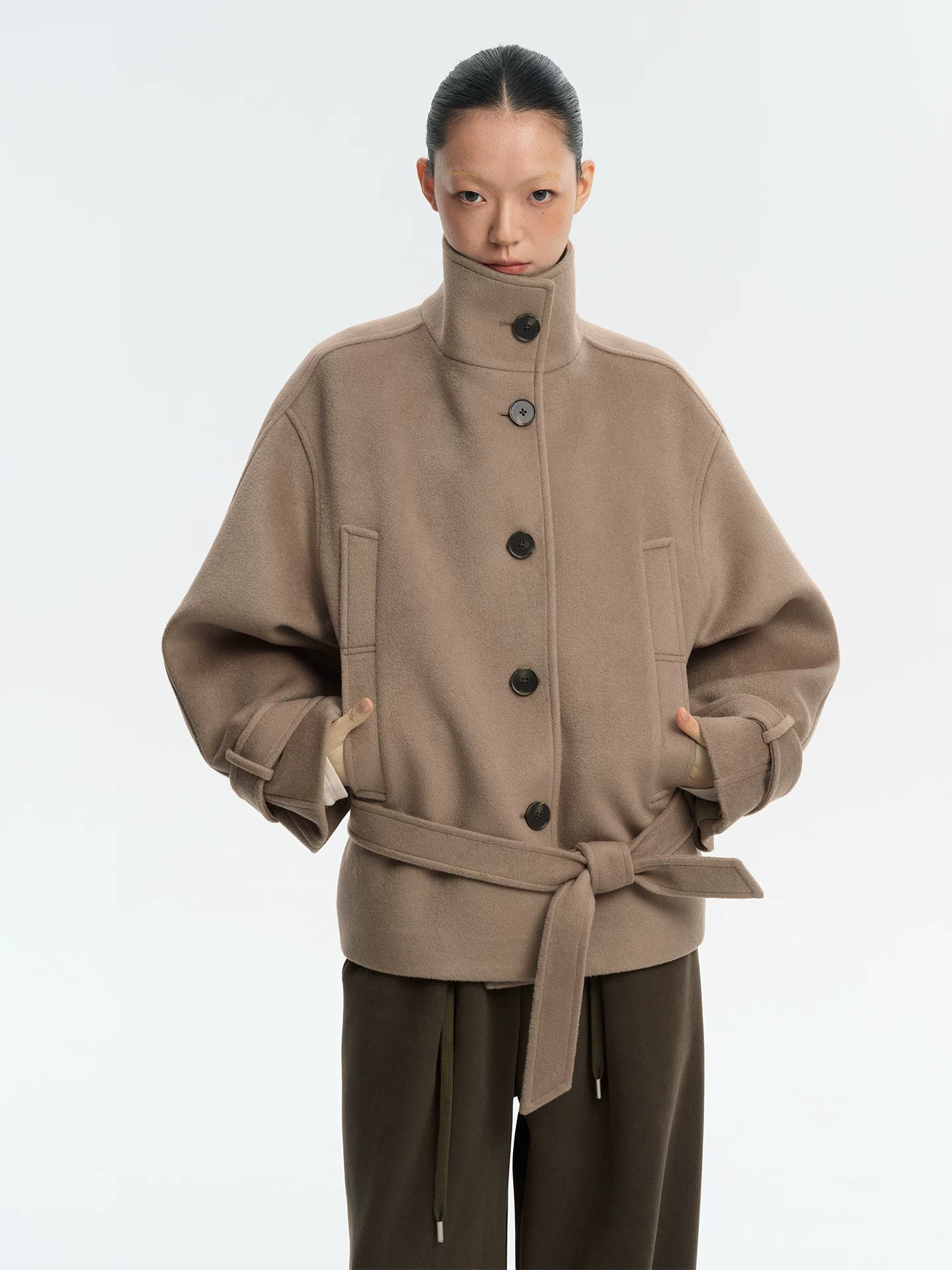 LINY LIBERTY Vintage Loose Thickened Woolen Jacket