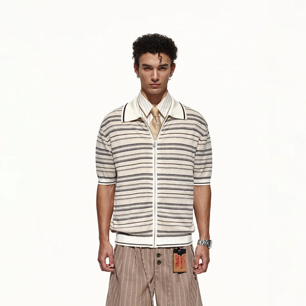 OPENFLY Merino Wool Zip Polo Tee