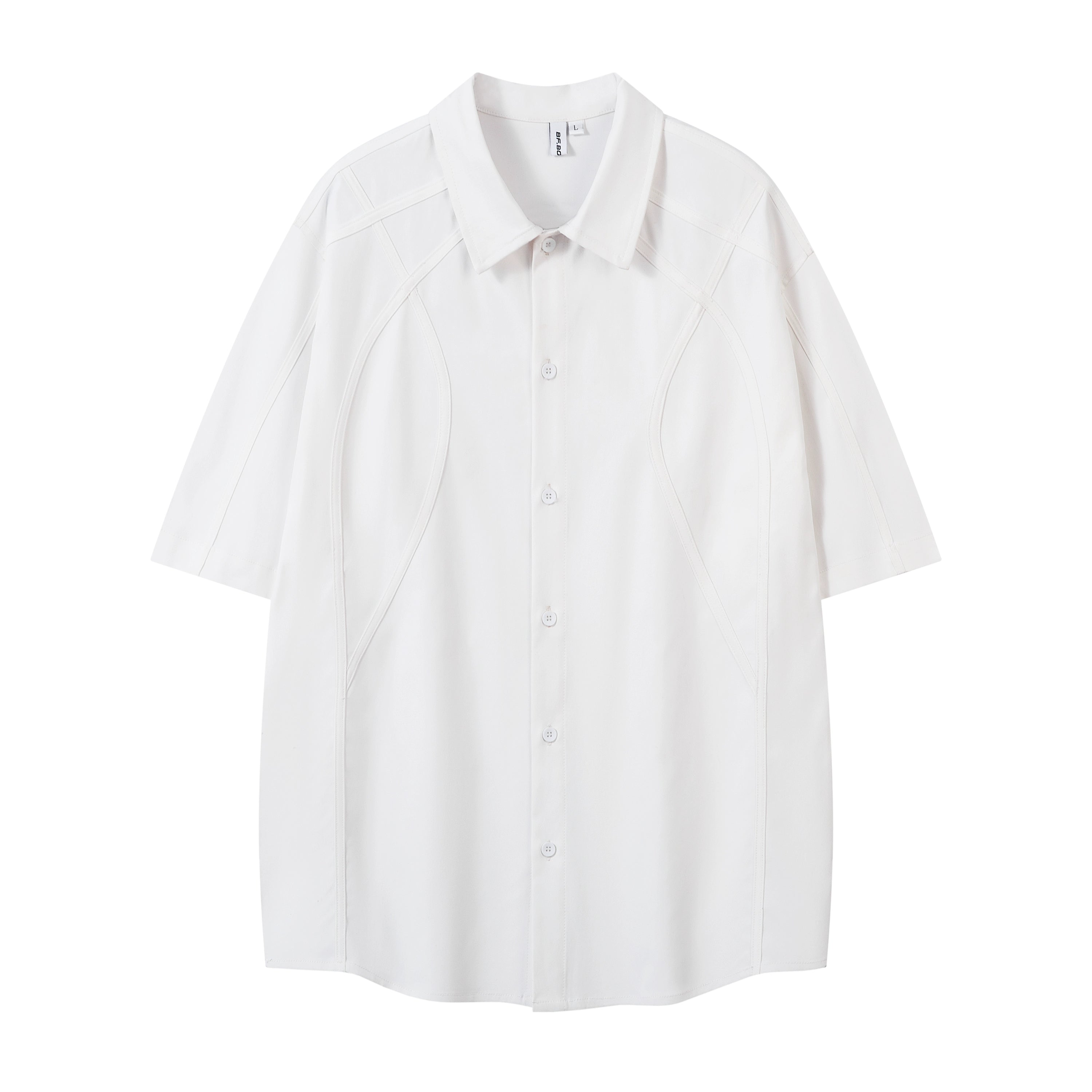 BeOurRule Striped Splicing Structure Shirt