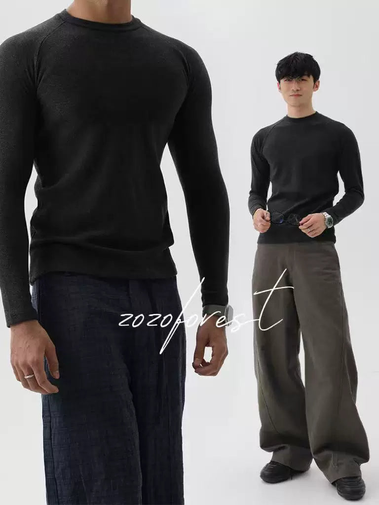 ZOZO FOREST Commuter Simple Warm Bottom Sweater