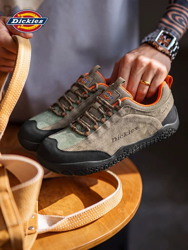 Dickies Retro Color-Block Leather Low-Top Hiking Sneaker