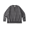 LR MADE Dogtooth Stripe Wool-Blend Oversized Knit Sweater