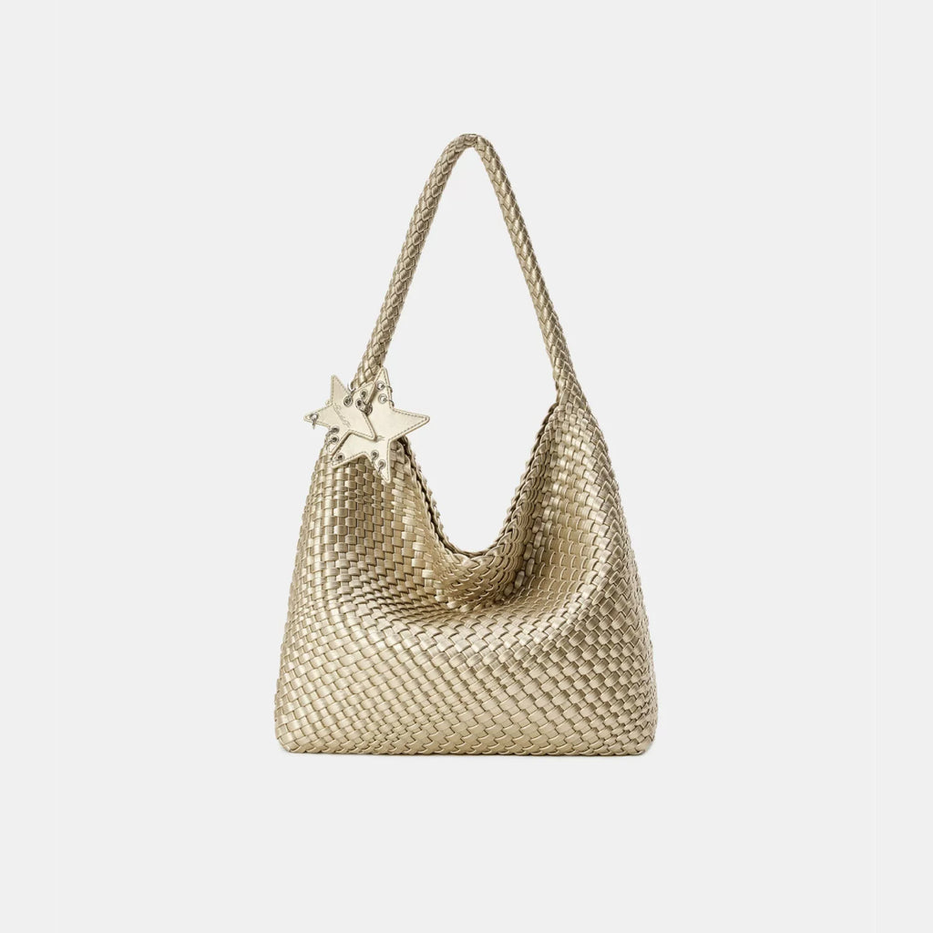 ECODAY Woven Faux Leather Tote