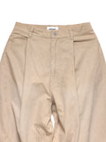 6CRAYON Khaki Herringbone Washed Wide-Leg Trousers