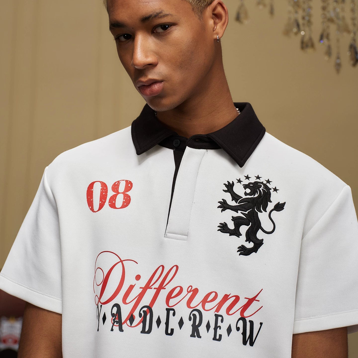 YADcrew Different 260g Moisture-Wicking Loose Polo Shirt