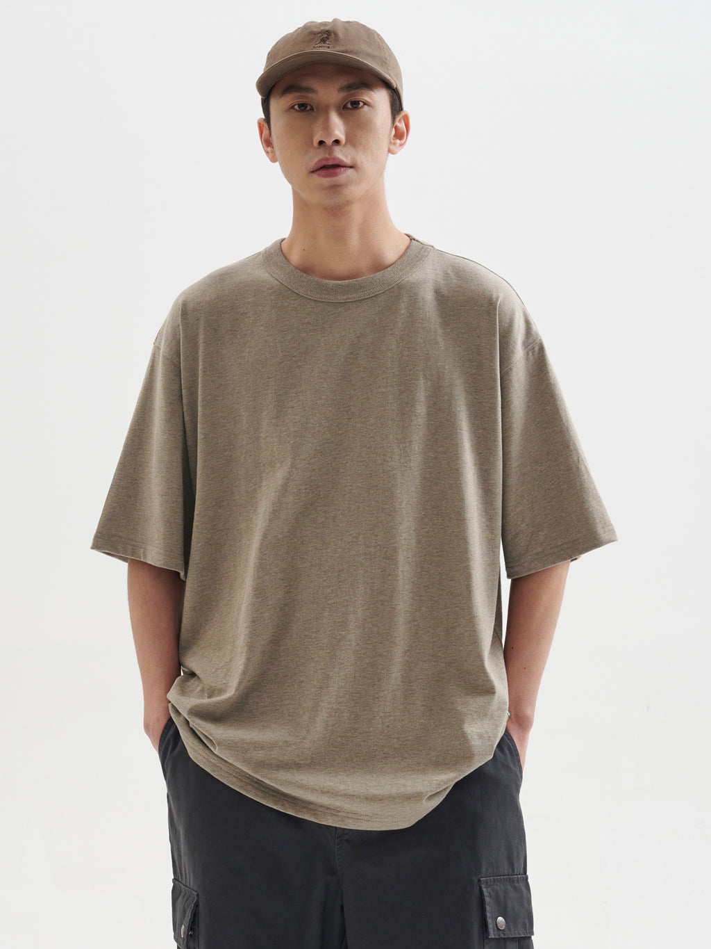 BUTTBILL custom-woven flower yarn fabric washed Japanese Tee