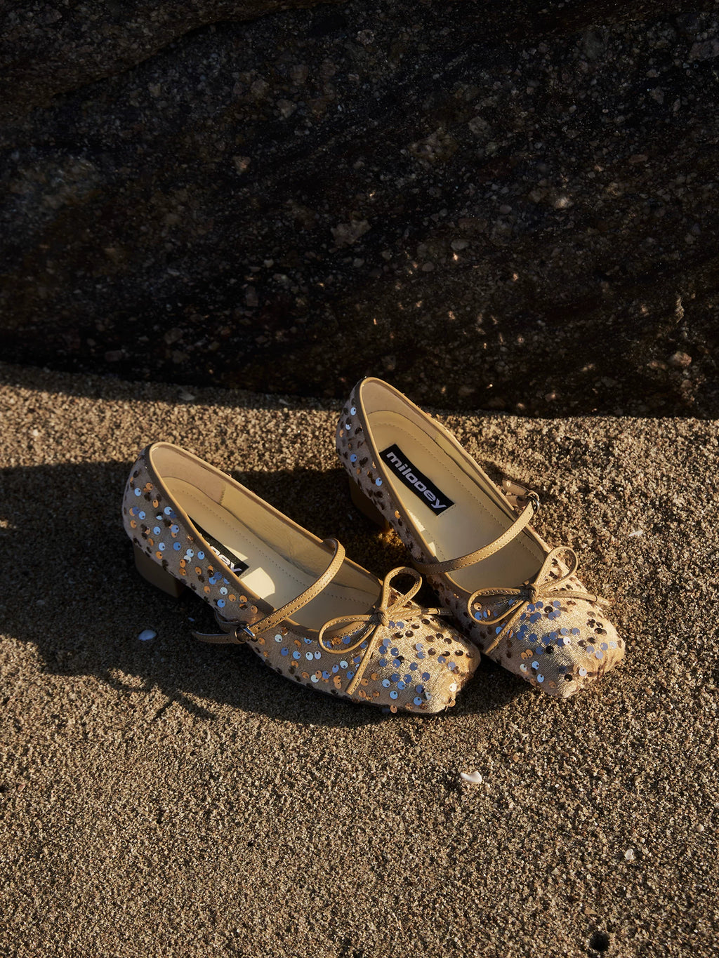 MILOOEY Leather Square-Toe Ankle-Strap Mary Jane