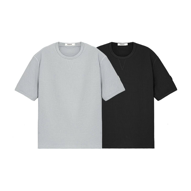 BODYDREAM Waffle Quick-Dry Wrinkle-Resistant Drop-Shoulder Tee