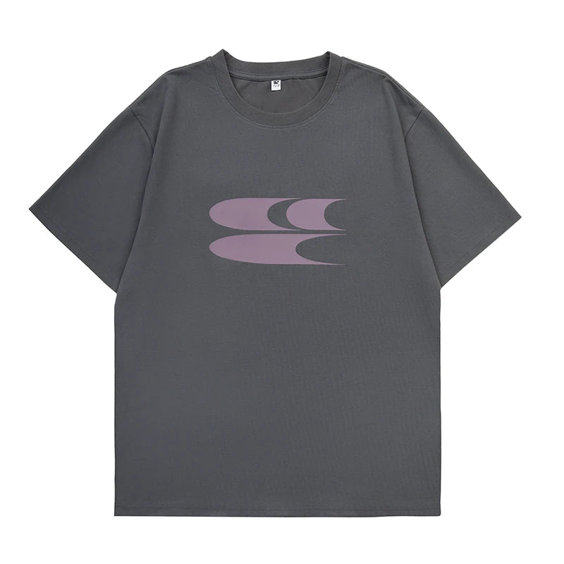 Crying Center Relaxed Crew Neck Logo Tee