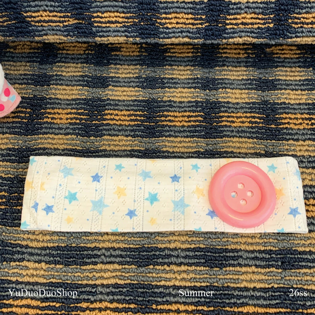 YuDuoDuo Wide Polka Dot Stretchy Headband
