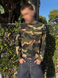 FTS Camouflage Waffle Embroidery Long Sleeve