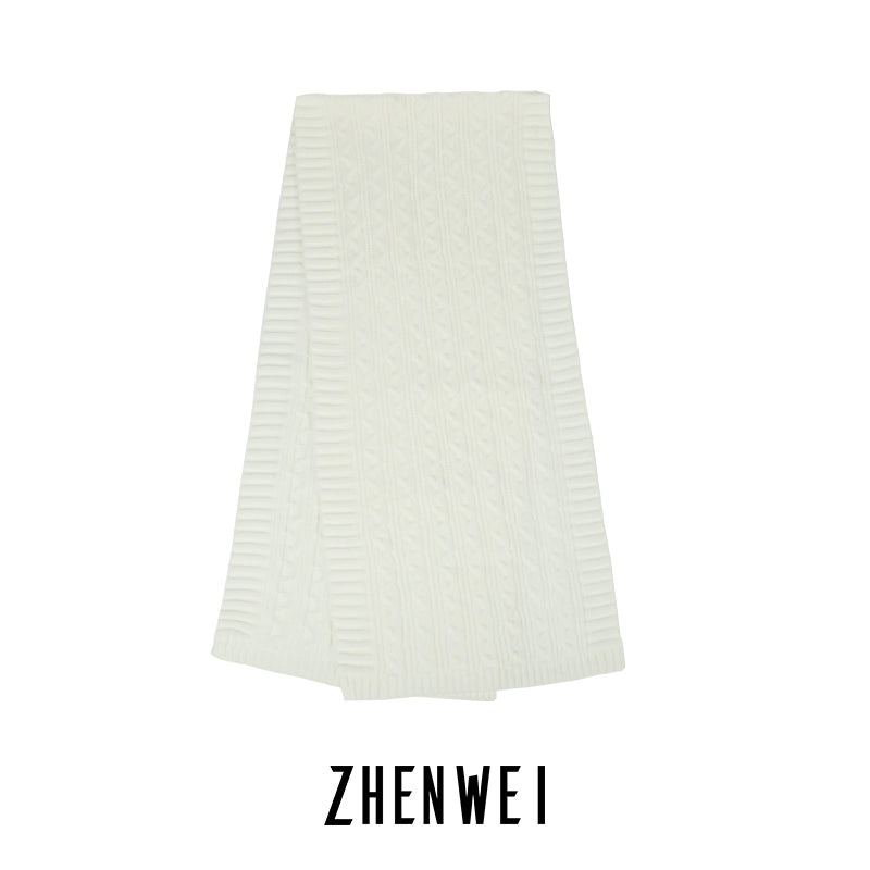 ZHENWEI Premium Coarse Knitted Scarf