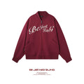 BJHG Design Sense Baseball Knitted Cardigan Jacket