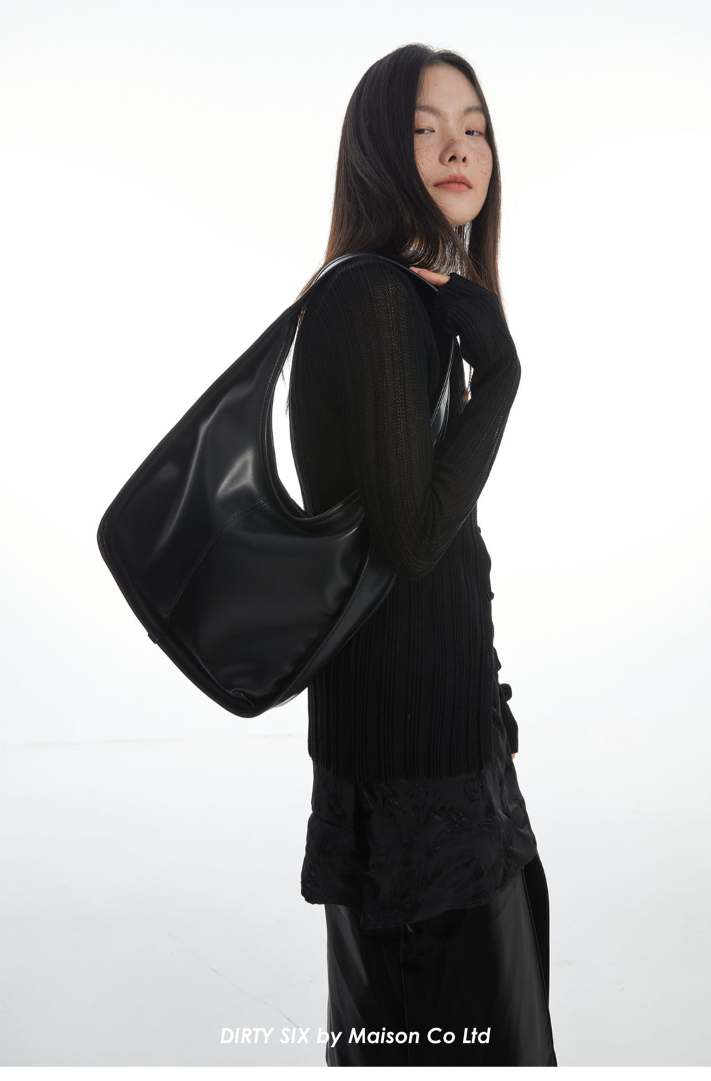 DirtySix • Black Swan Shoulder Tote Bag
