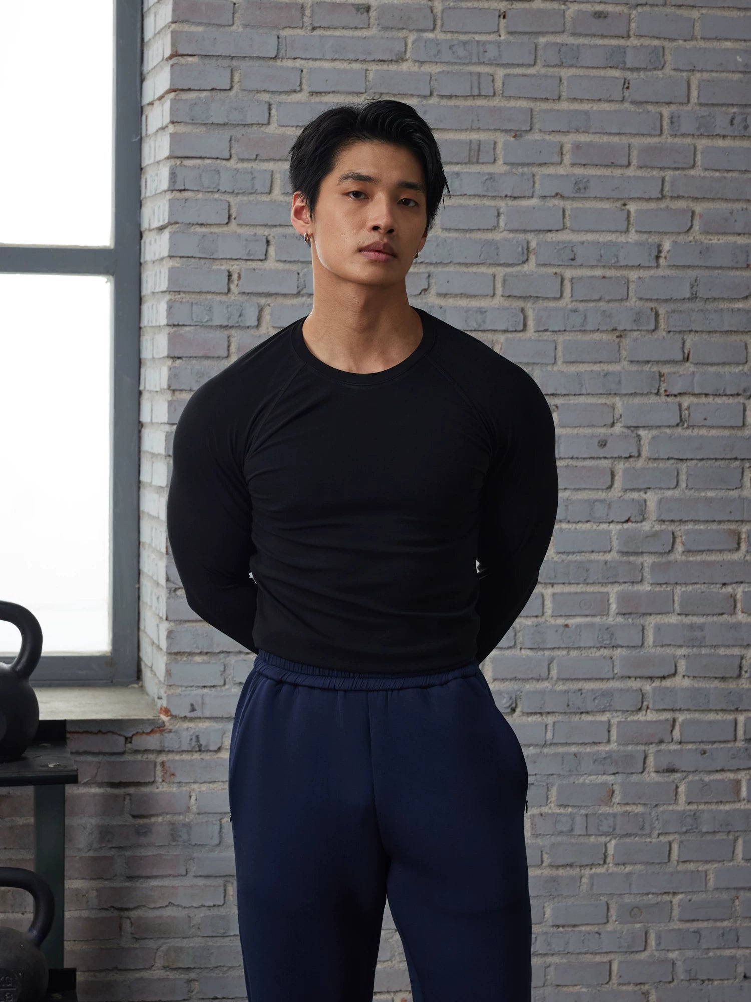 AFTERGLOW Skin-friendly Base Casual Warm Slim Long Sleeves