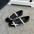Lidaren Produced Bow Flat Square-Toe Mary Jane