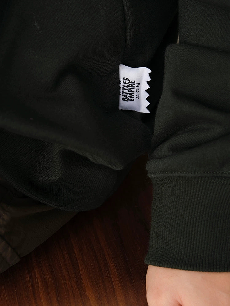 Battles Casual Loose Hooded Sweater
