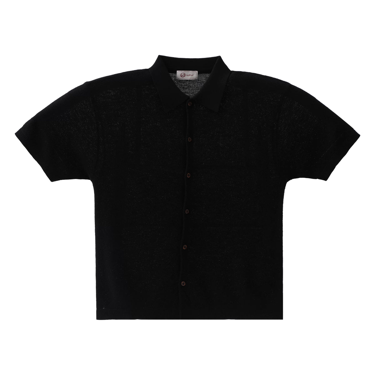 ZOZO FOREST Pineapple Stitch Relaxed Knit Linen Shirt