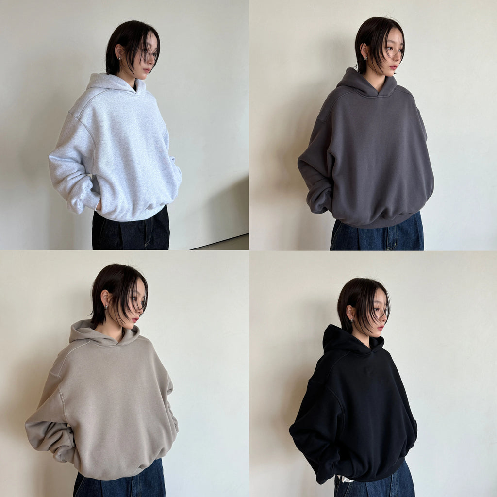 Anniehall Heavyweight Warm Fleece-Lined Oversized Hoodie