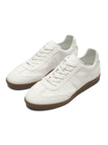 TERRAINCOGNITA Leather Lace-Up Round-Toe German Trainer