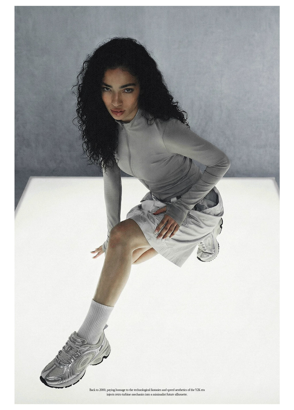 OLD ORDER Mesh Metallic Lace-Up Sneaker